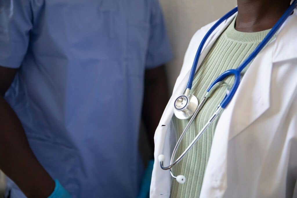 Current image: a person holding a stethoscope